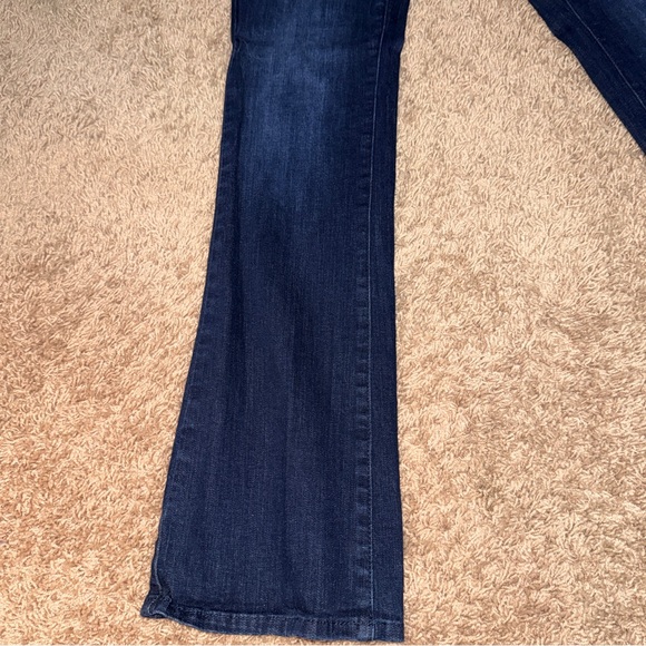 Cosmic Blue Love Women’s Dark Blue Flare Jeans Size 29 Stretch - Picture 5 of 8